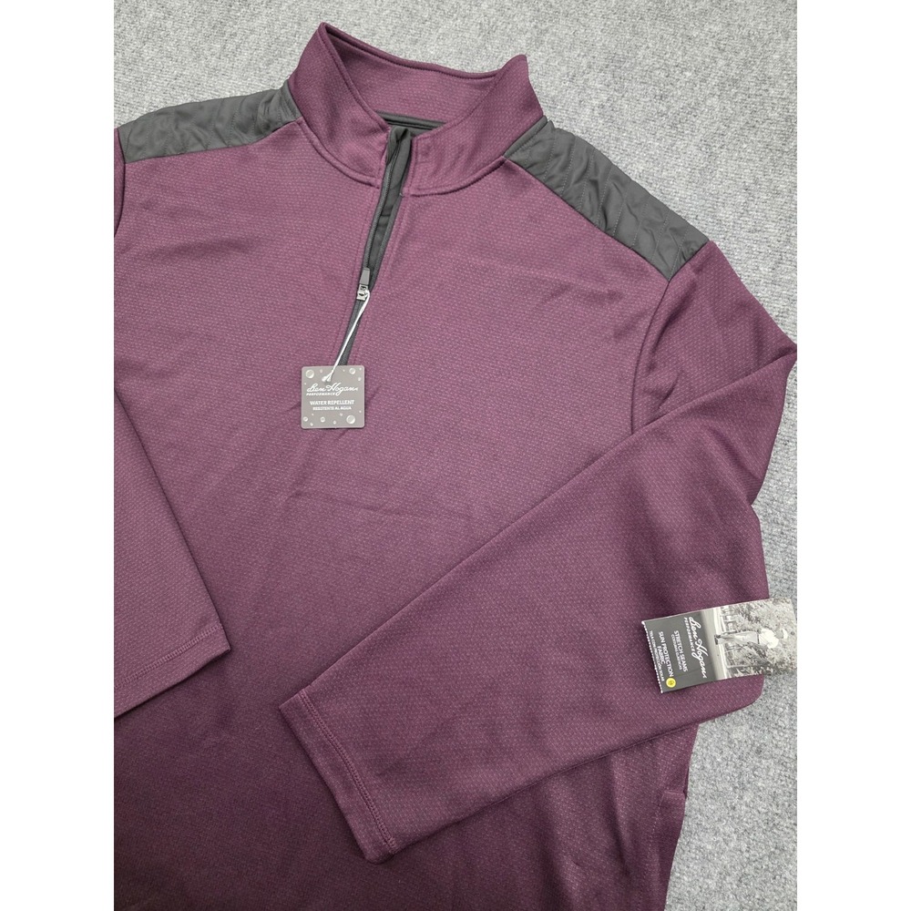 Ben Hogan Performance Fleece 1/4 Zip Water Repellant Burgundy Purple Golf - 2XL